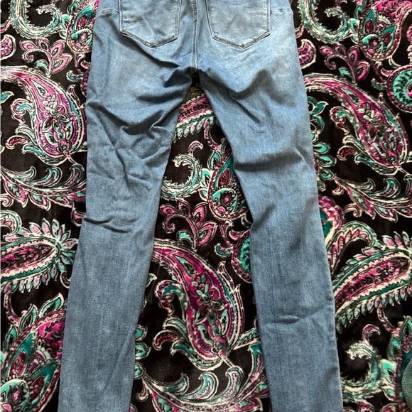 Wax Jean Blue Distressed Skinny Jeans - Picture 2 of 3